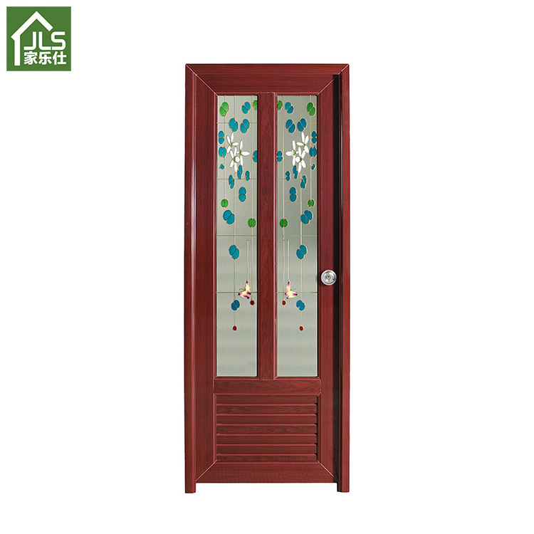 Cheap Price Latest Design Wood Glass Pvc Toilet Door Pvc Bathroom Door