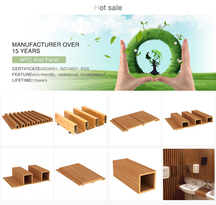 New Environmental Protection 100% Recycled Material Wood Plastic Composite Pvc Ceiling Panel Plastic