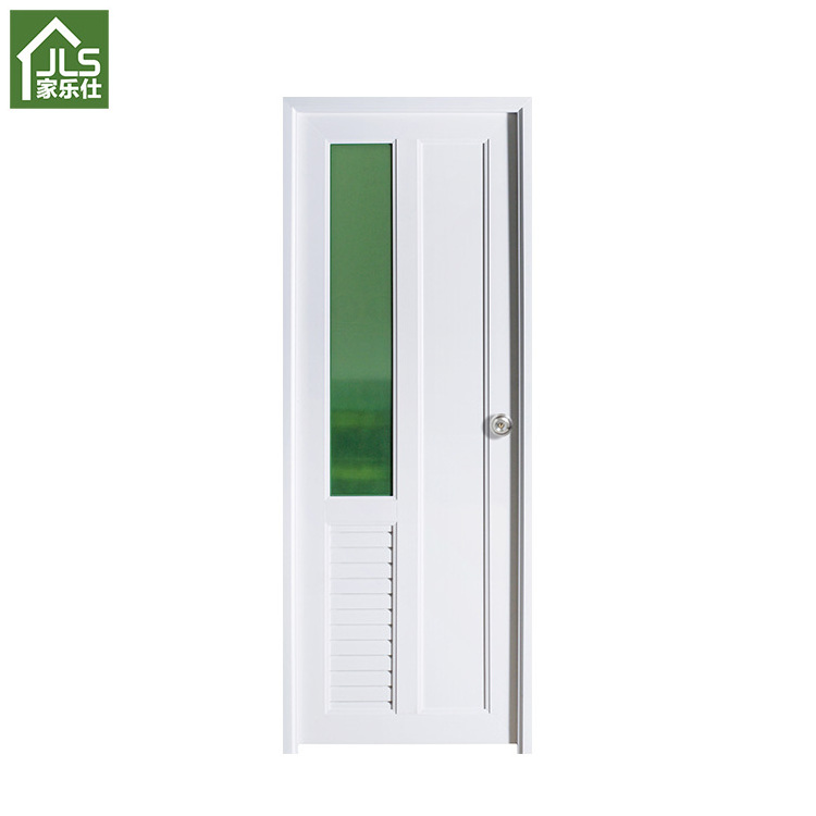 Cheap Price Latest Design Wood Glass Pvc Toilet Door Pvc Bathroom Door