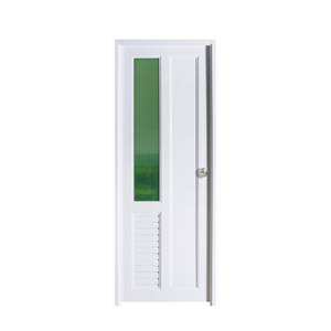 Cheap Price Latest Design Wood Glass Pvc Toilet Door Pvc Bathroom Door