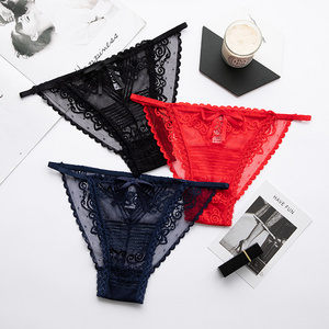 Panties for women summer silk seamless underwear lace sexy lingerie female casual thongs ladies underpants