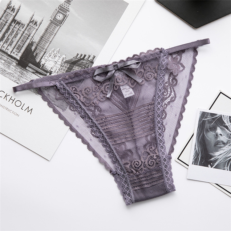 Panties for women summer silk seamless underwear lace sexy lingerie female casual thongs ladies underpants