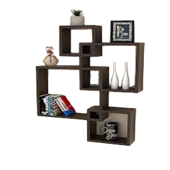 Wooden Wall Shelf Wood Hanging Shelf Wall Swing Storage Shelves 3 Tier Jute Rope Organizer OEM Logo Wooden Living Room Furniture