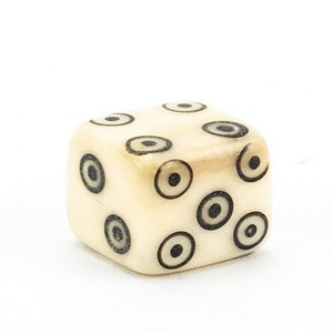 HIGH QUALITY GAME BONE DICE DOUBLE EYE LUDO DICE BUFFALO BONE DICE