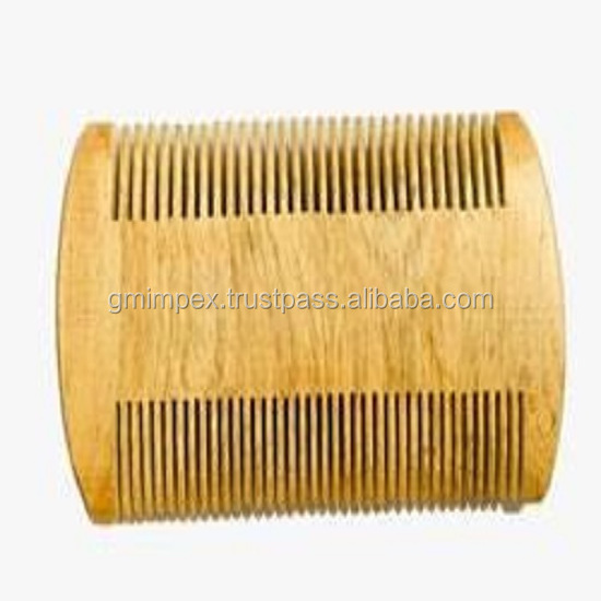 Wholesale Price Natural Wooden Comb Afro Hair Lift Combs Beard Pick Wide Tooth Comb With Handle