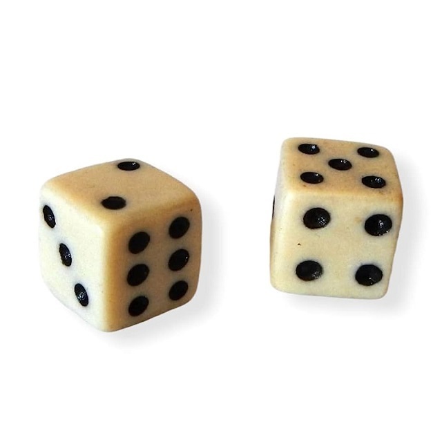 HIGH QUALITY GAME BONE DICE DOUBLE EYE LUDO DICE BUFFALO BONE DICE