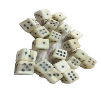 HIGH QUALITY GAME BONE DICE DOUBLE EYE LUDO DICE BUFFALO BONE DICE