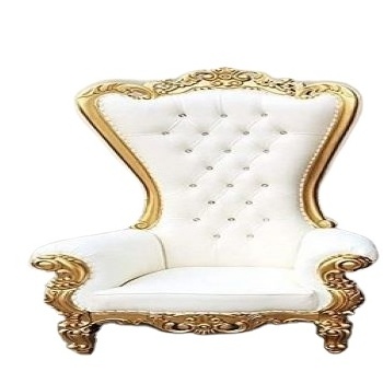 Hotel King Throne Wood Furniture European Antique Chaise Nordic Carved Double Single Decoration Couch Wedding Chair