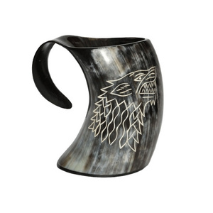 New Arrival Hand Finished Premium Buffalo Horn Coffee and Beer Drinking Mugs Sale in Bulk from Indian Exporter by gm impex