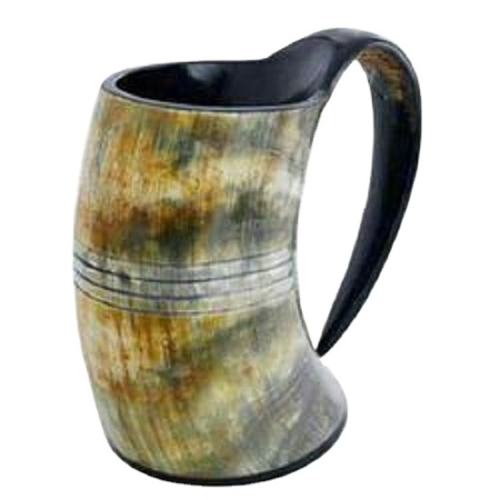 Best Quality Buffalo Horn Mugs Drinking Horns India Viking Horn Mug Tankard for club party beer mug by gm impex