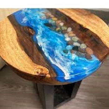 Luxury Live Edge Wood Slabs Dining Tables Epoxy Resin River Tables Custom Made Solid Wood Epoxy Table