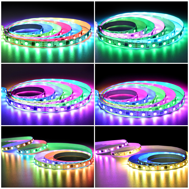 Factory Supply RGB Led Strip LED Strip Light SMD5050 Waterproof Holiday Decoration 60leds/m DC 12V Luces Led Light Strings 18W