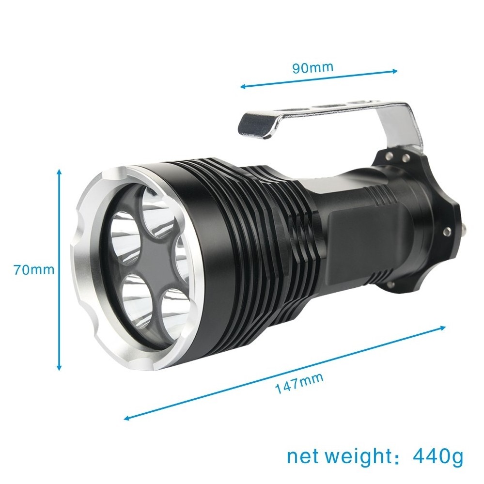 T21 Handheld portable Aluminum 5 LEDs 15W UV LED Flashlight