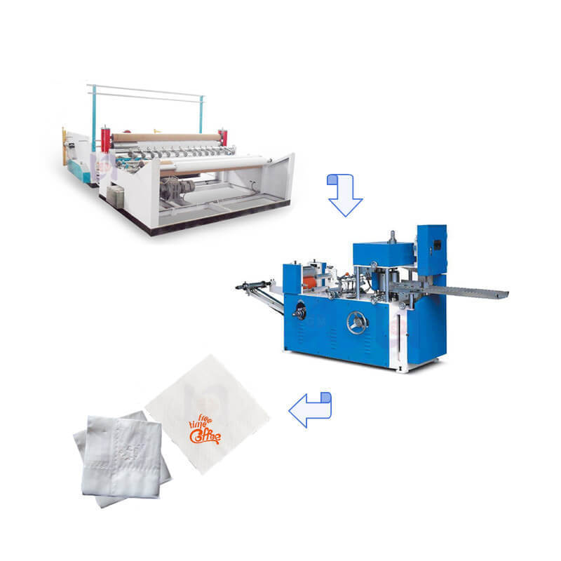 Mechanical equipment for production and processing of toilet paper towels, paper extractors, napkin machines production lines