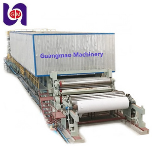 Wood pulp raw materials A4 size paper making machine paper pressing pulper machine