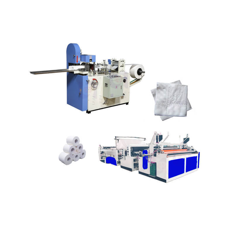 New business idea napkin tissue paper folding machine with inkjet printer and cutting equipment