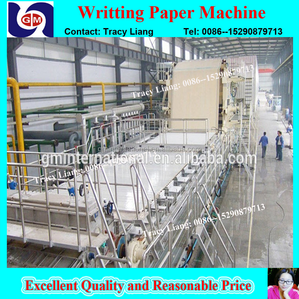 Wood pulp raw materials A4 size paper making machine paper pressing pulper machine