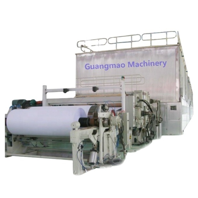 Waste paper wood pulp raw materials a4 copy paper making manufacturing machine, paper pressing pulper machine