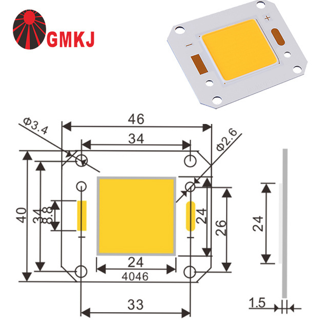 Flip chip led 200w 36v 4046  100w cob citizen 12000lm 14000lm white light led cob chip 50w