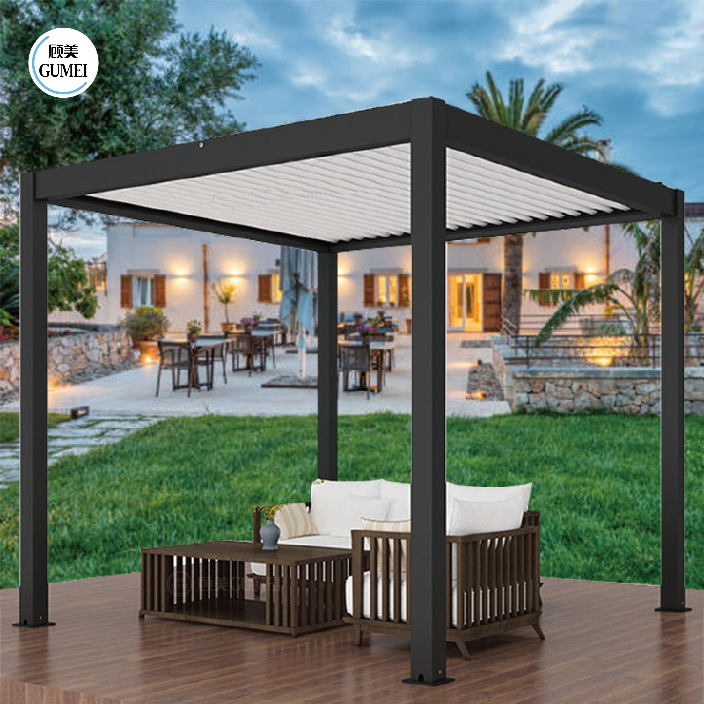 Hot Sale Factory Offering Patio Balcony Metal Pergola Gazebo Roof Cover for Waterproof and sun shade