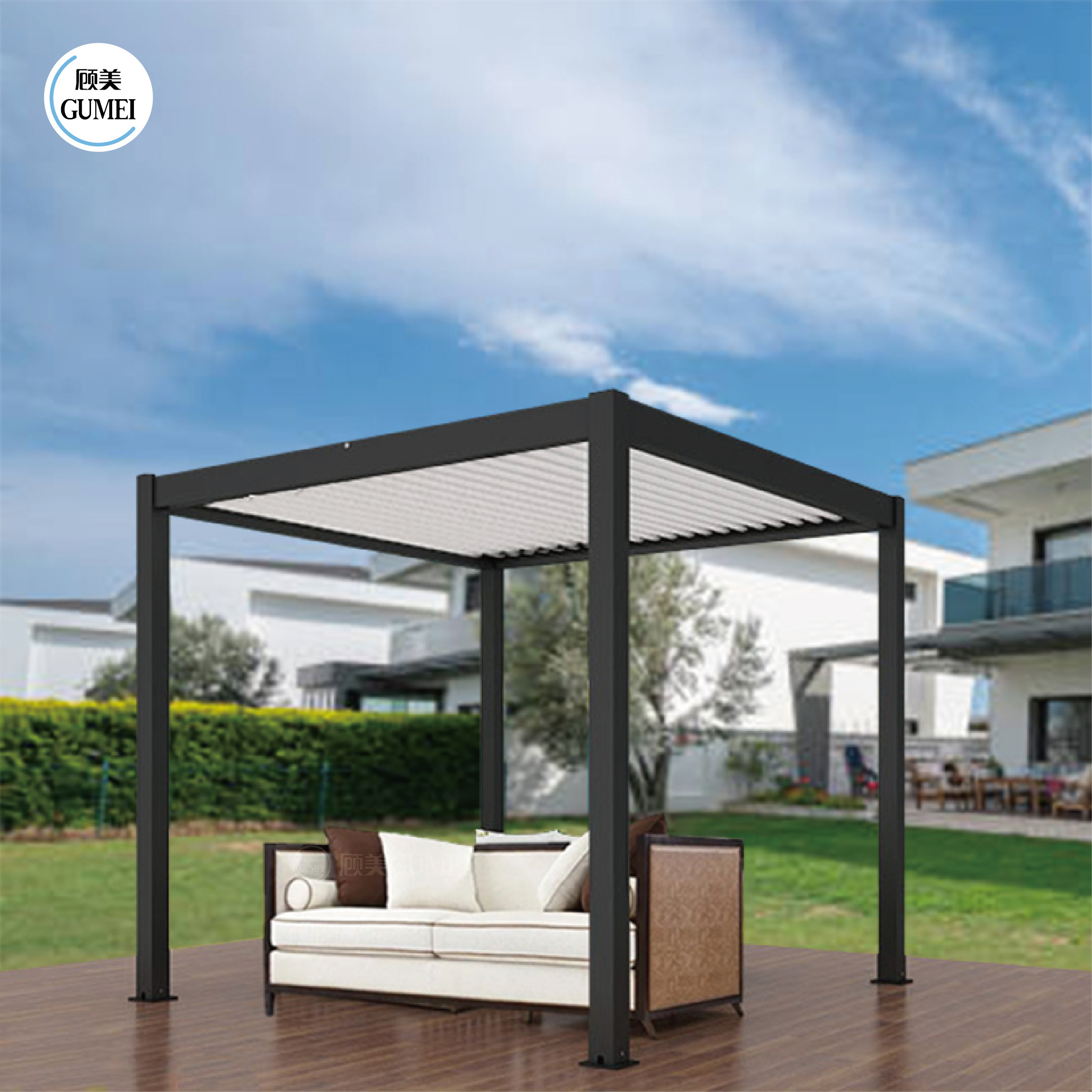 Hot Sale Factory Offering Patio Balcony Metal Pergola Gazebo Roof Cover for Waterproof and sun shade