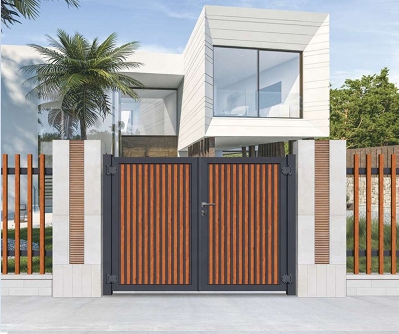 Metal Gate Modern Gates House Main Entrance Gate Privacy Vertical Slat Gate Doors