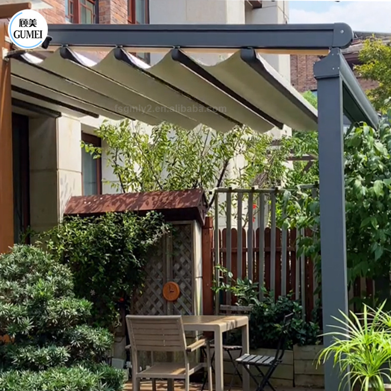 Hot Sale Electric Pergola Awning Patio Motorized Retractable Awning Roof