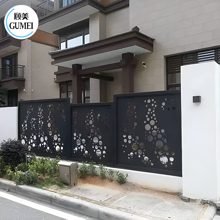 Elegant Design Laser Cutting Decorative Fence Laser Cut CNC Aluminum Metal Fences