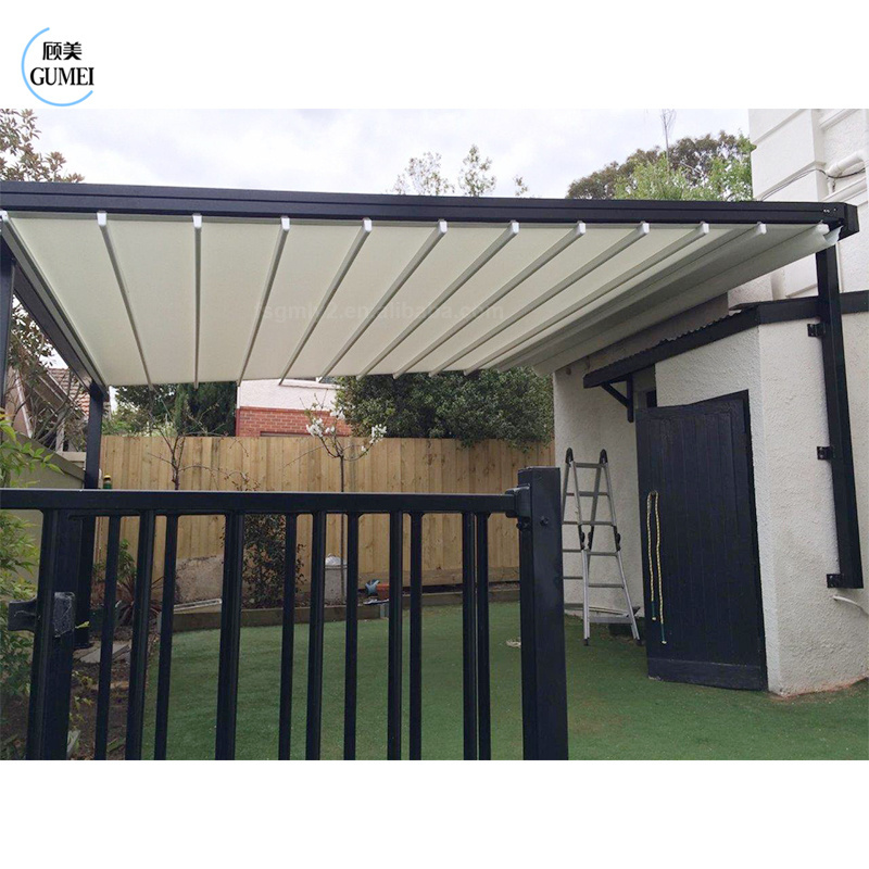 Customized Canopy Awning Retractable Outdoor Roof Electric Sun Room Glass Room Heat Insulation Sunscreen Aluminum Alloy Canopy