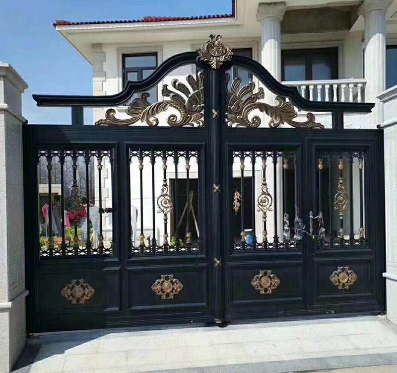 Main Gates Luxury House Villa Driveway Entrance Swing Gates Board