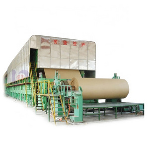 machine de recyclage wheat straw paper pulper machine karton roll production line, Coating white board paper making machine