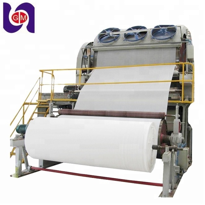 China paper mills 2800mm soft tissue toilet paper making machine, cotton pulp towel manufacturing production line for sale