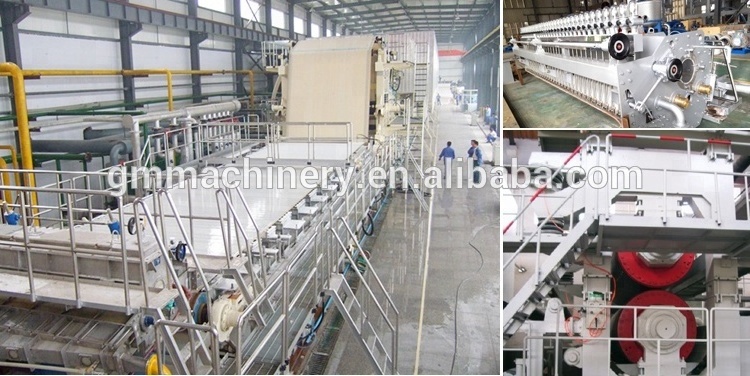 High Speed 30 Ton/day Note Book Paper Making Machine 1760 mm CE Certification A4 Paper Making Machine