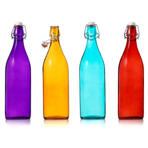 Wholesale Premium Quality 1000 ml Swing Top Water Empty Glass Bottles