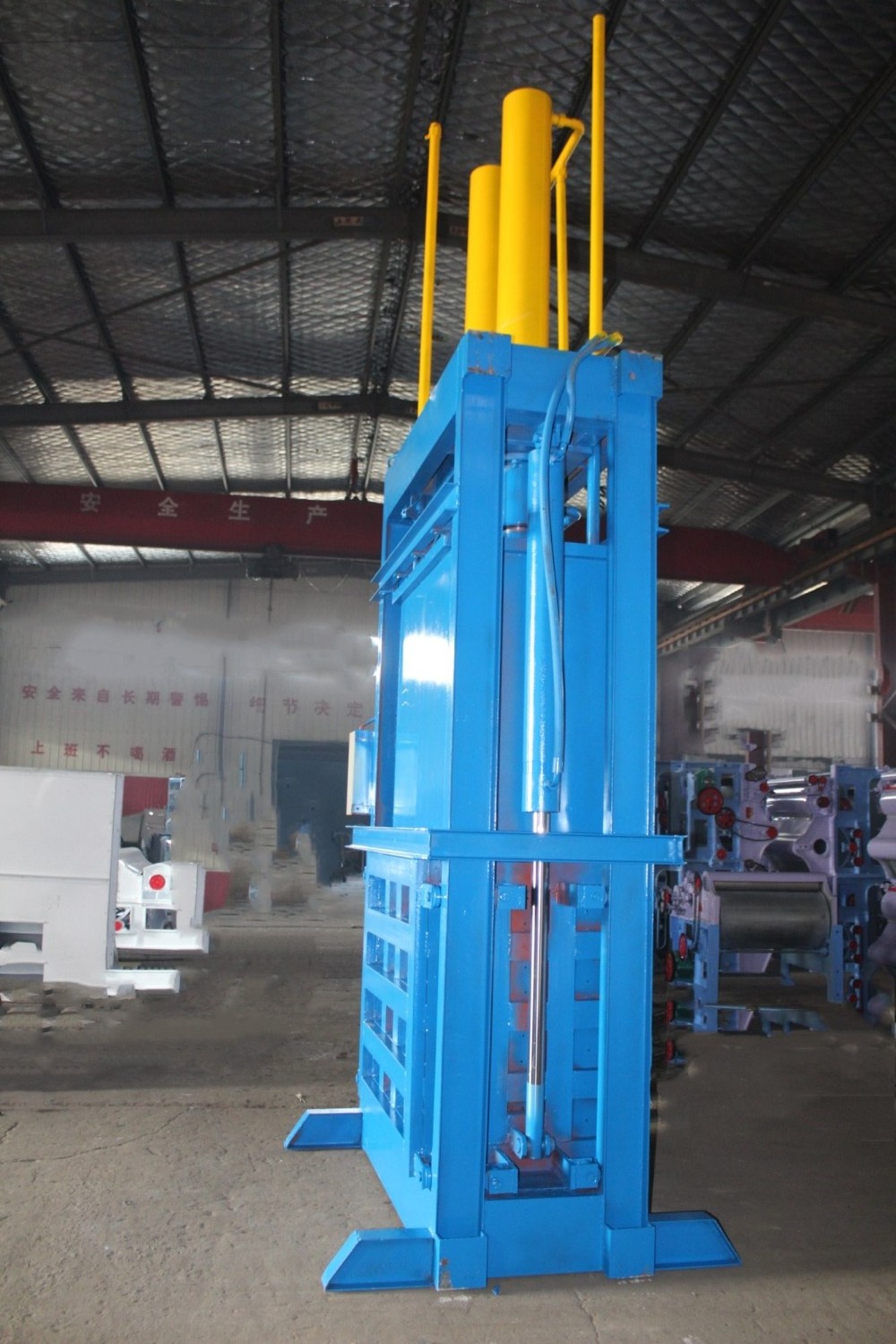 Baling Machine for Waste Paper and Cardboard / Automatic Baler Press / Plastic Baling Press Machine