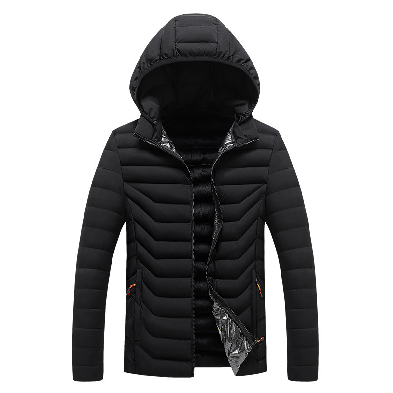 Wholesale Lightweight Warm Winter Jacket Nylon Fabric Color Blocked Windbreak Puffer Zipper Jacket Down Coat