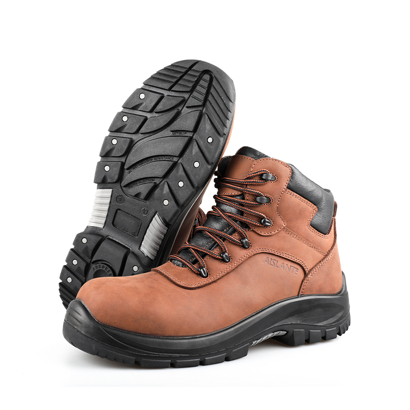 MEN'S genuine leather composite toe abrashion slip resistant work boots SM2257