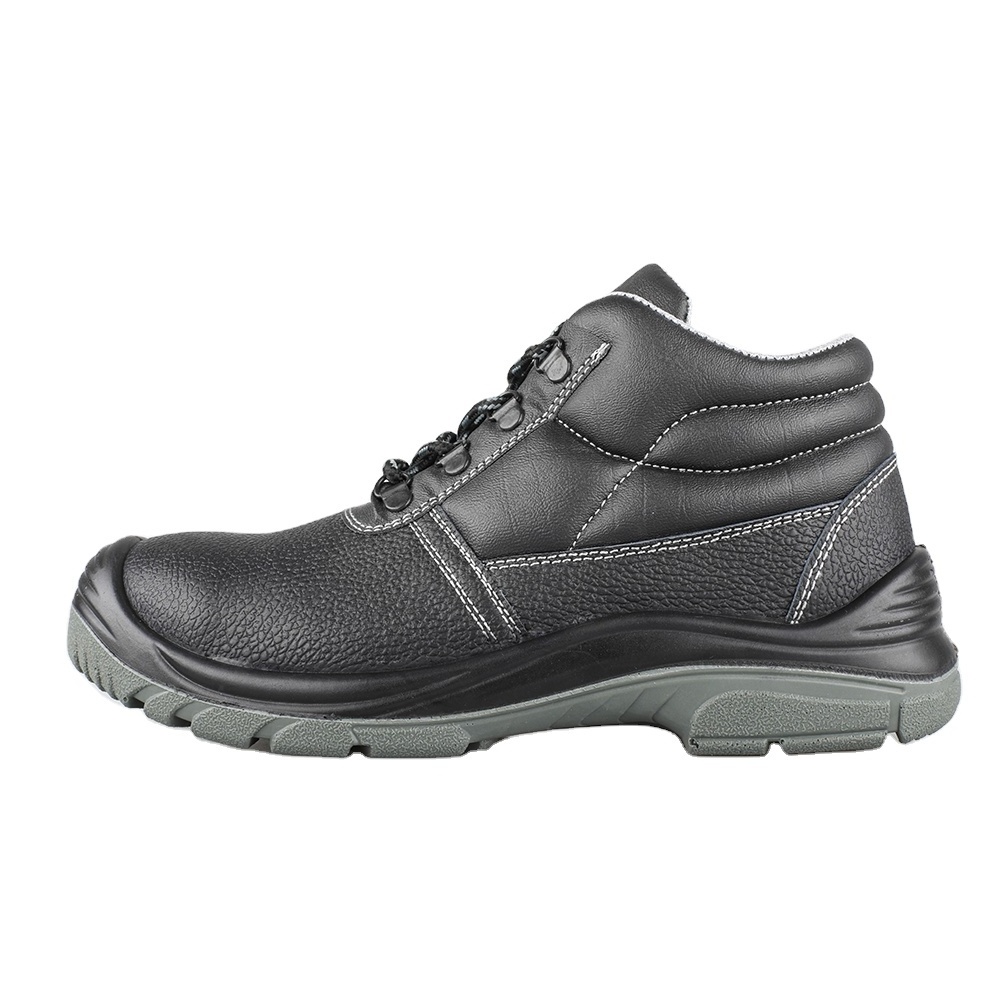 CE Wide Steel Toe Warehouse Leather Safety Boots Electrical Protection Work Safety Shoes