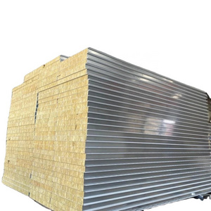 building 50mm 75mm 100mm rock wool sandwich panel for roof and wall