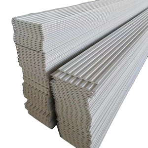 Corrugated design pu foam filled insulation metal siding sandwich panel