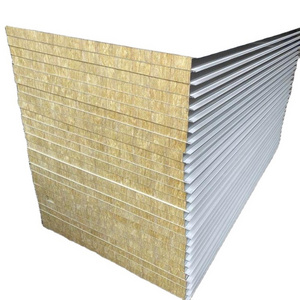 Building Materials Prefab House rock wool Sandwich Panel Fireproof Wall Board