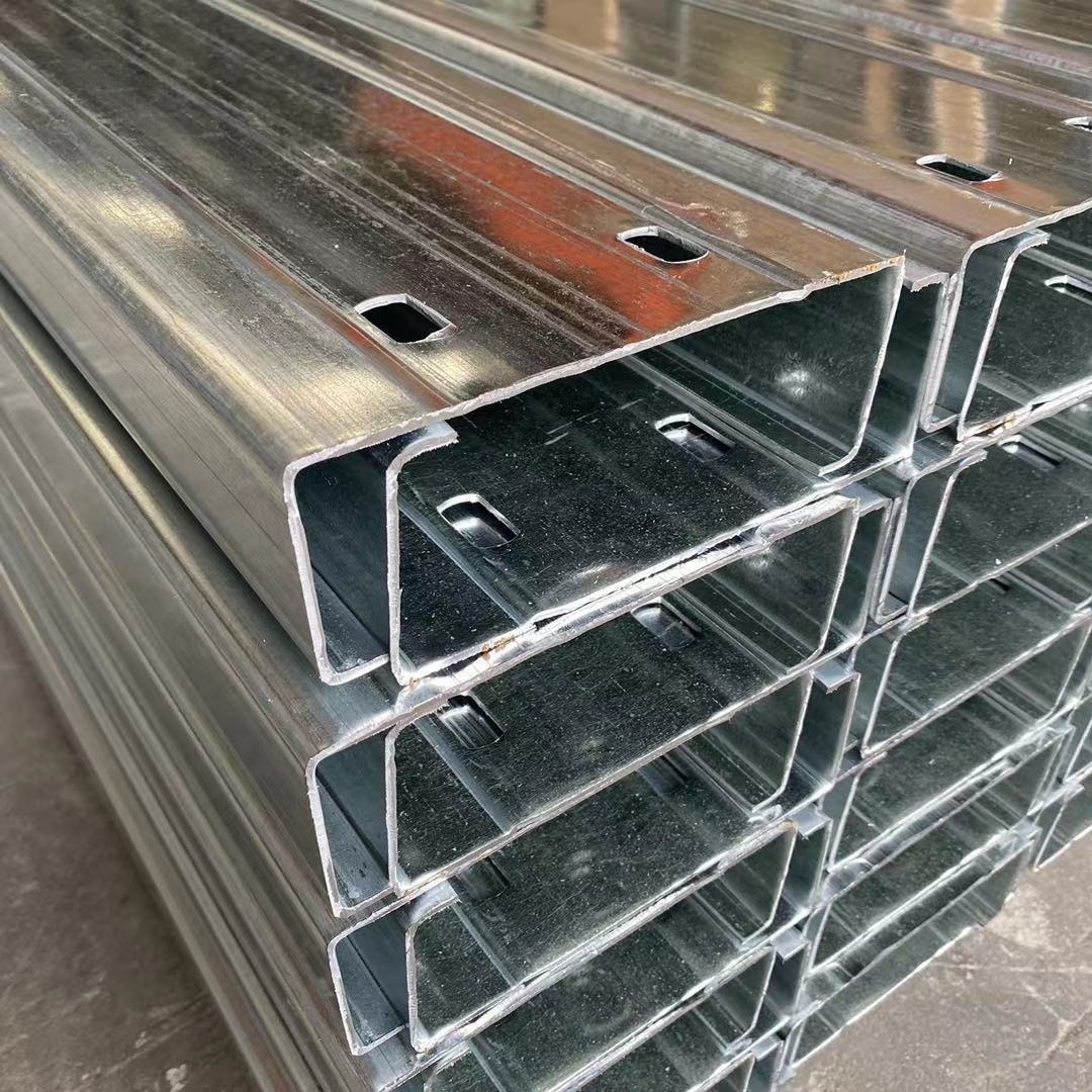 High quality structural galvanized c channel steel c purlin prices for sale