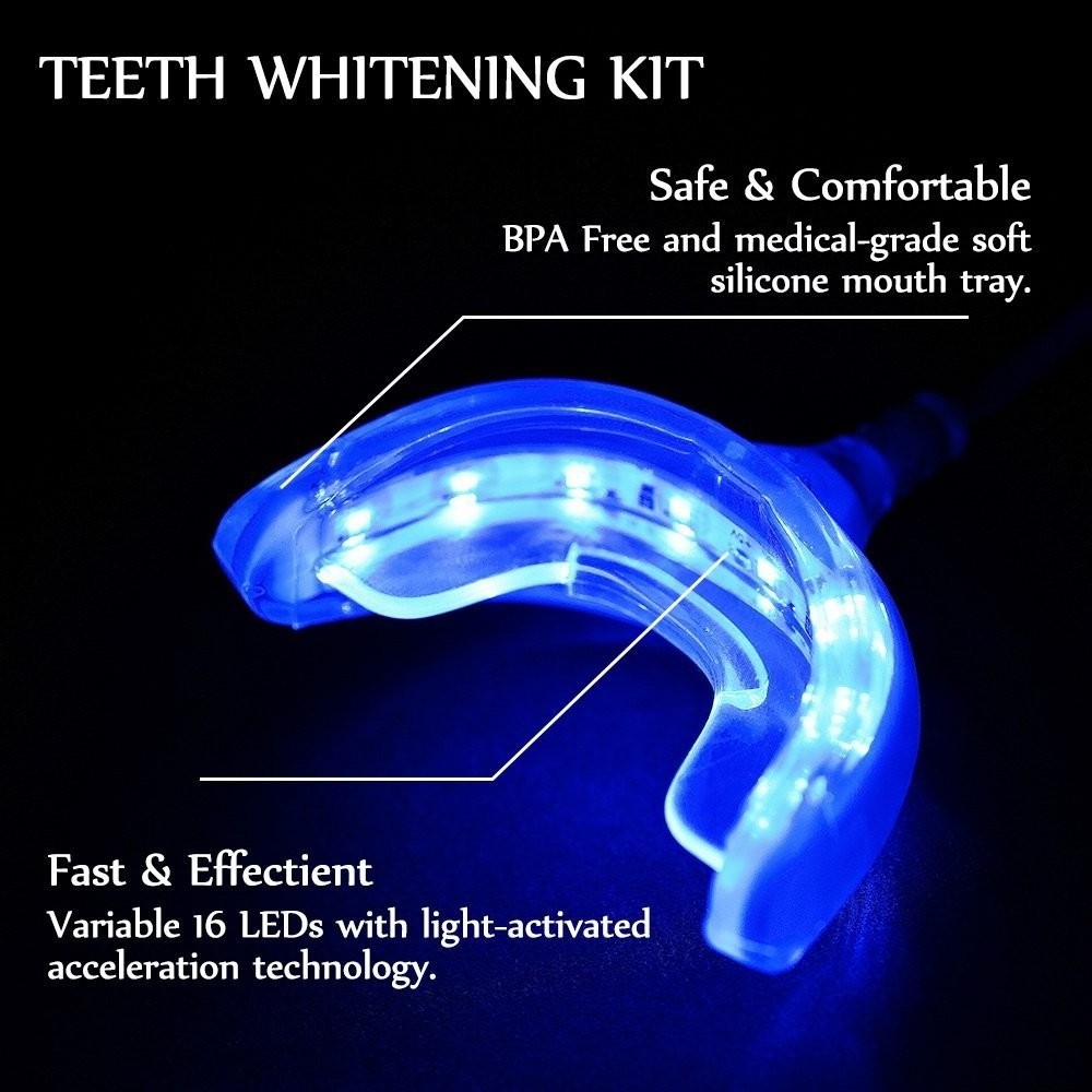 16 cold blue teeth whitening machine Professional teeth cleaning machine white and bleaching tooth