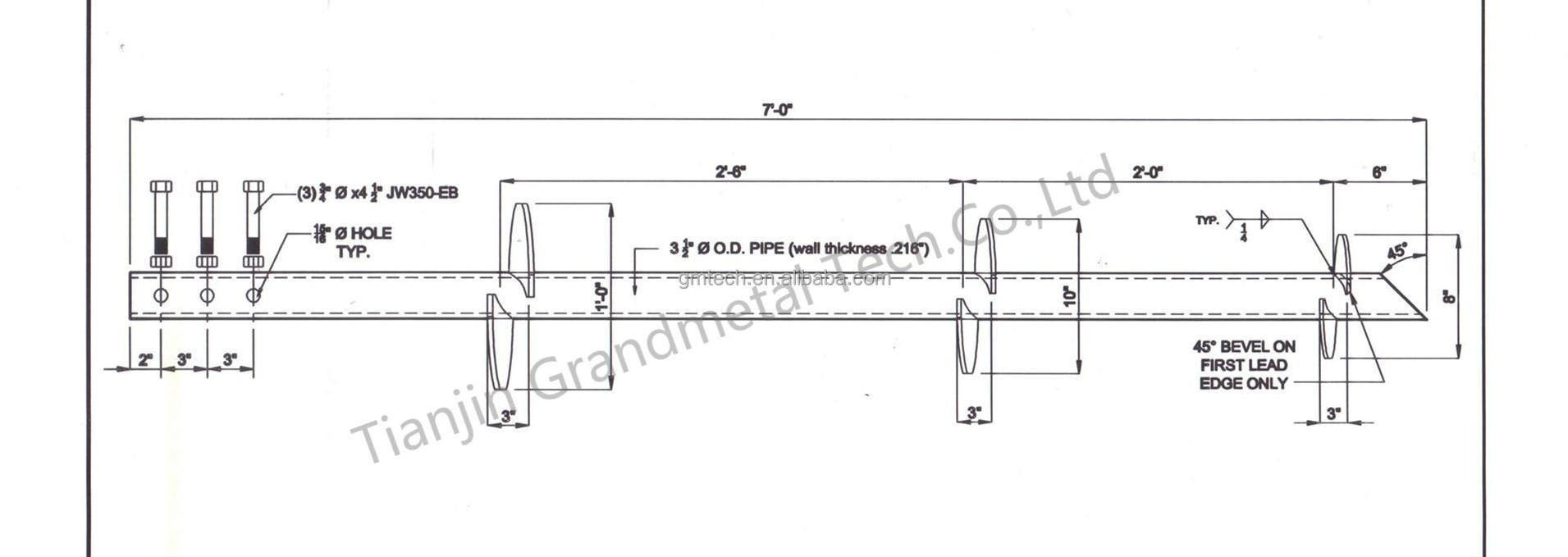 hot sale ground helical screw anchor or piers with high quality