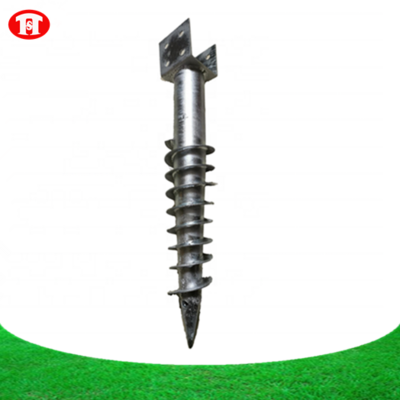 earth screw pile fence post spike fence post anchor spike