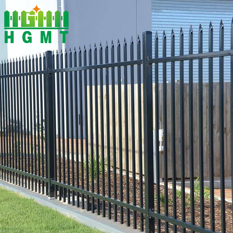 Waterproof Custom Size Villa Spear Tubular Fence and Gate Aluminium Welding Steel Matting Fence Design