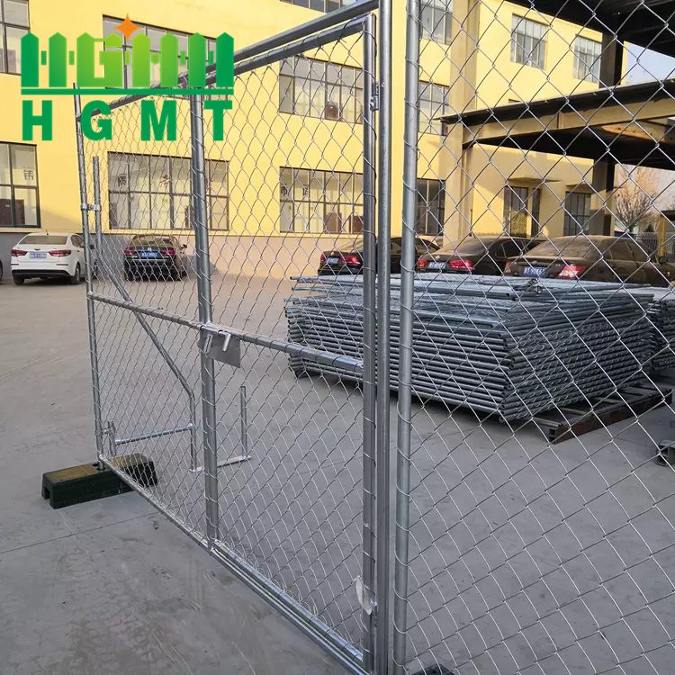 Removable Building Fence American 6x10FT Portable Event Construction Chain Link Temporary Fence For Construction