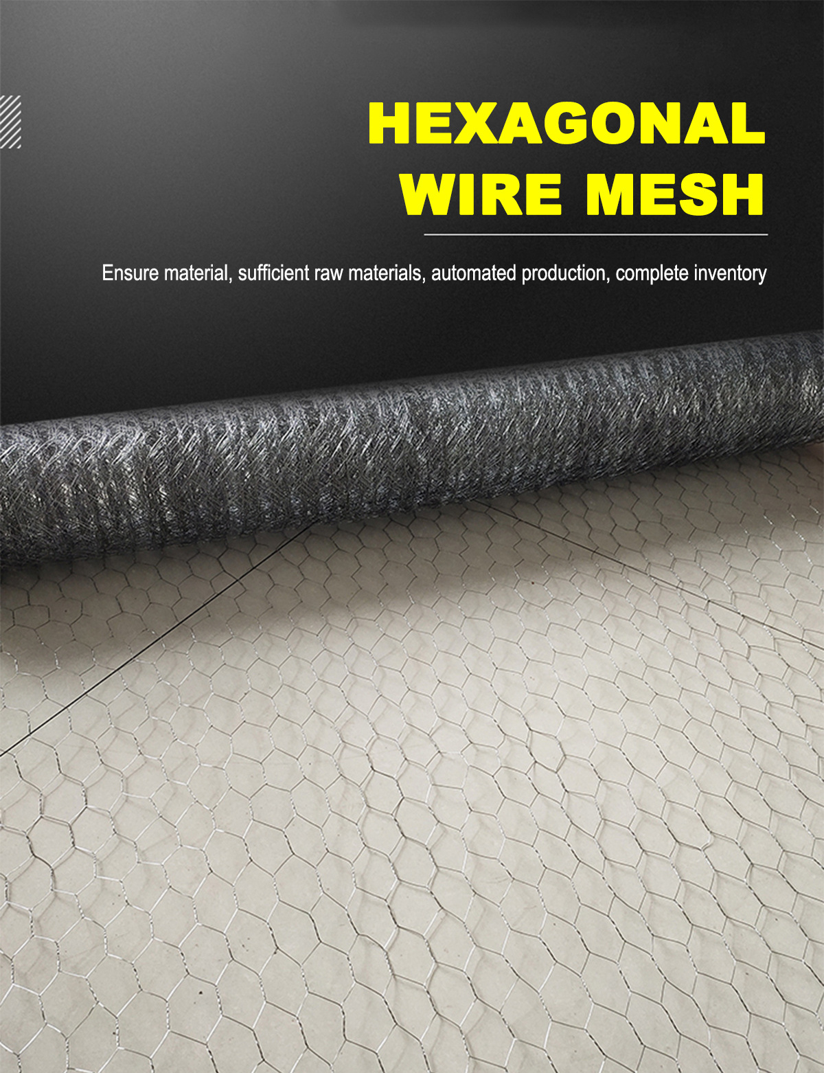 Factory Wholesale 6FT Chicken Iron Wire Mesh Galvanized Hexagonal Wire Netting