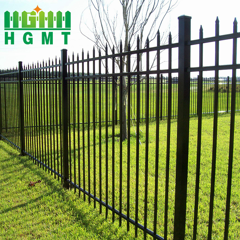 Waterproof Custom Size Villa Spear Tubular Fence and Gate Aluminium Welding Steel Matting Fence Design