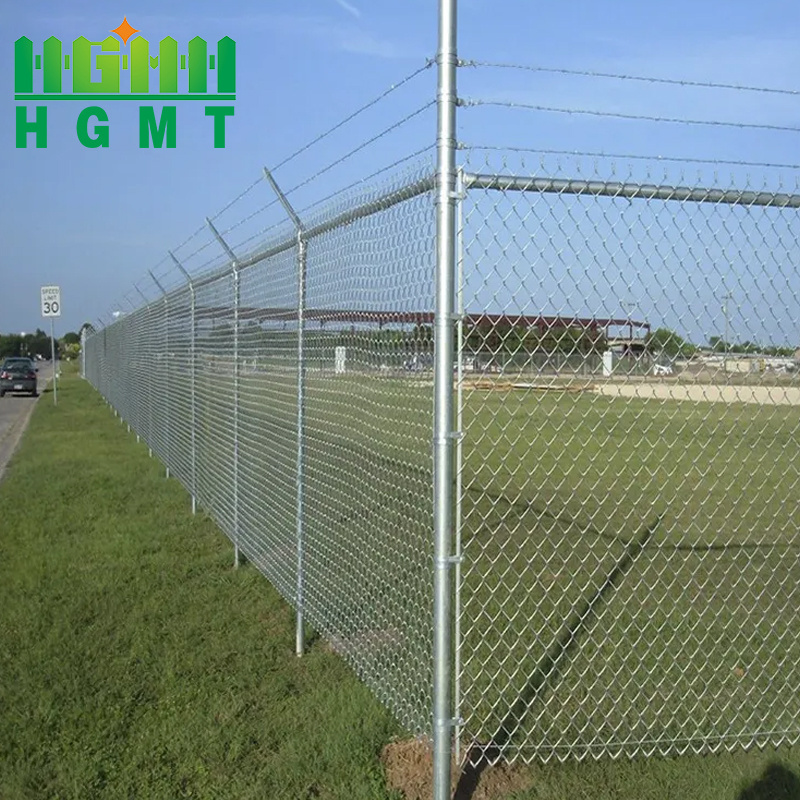 Wholesale Factory Prices Galvanized Steel Barbed Wire Extension Arms Security Chain Link Fence Low Maintenance Waterproof